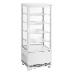 Mini vitrine réfrigérée blanche, 98L, dimensions: 425x429 mm.