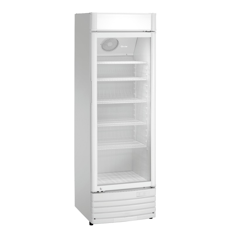 Réfrigérateur 302L, porte en verre, dimensions: 600x580x1845 mm.