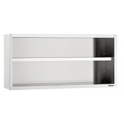 Armoire suspendue en acier inoxydable, dimensions 1400x400x660 mm.