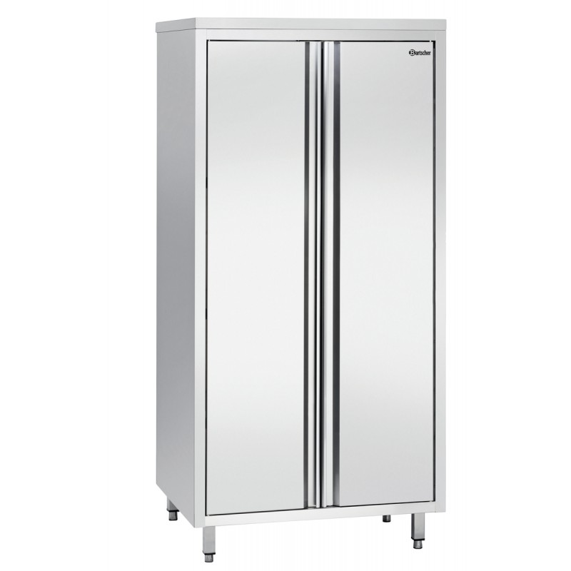 Armoire haute en acier inoxydable, dimensions 1000x700x2000 mm.