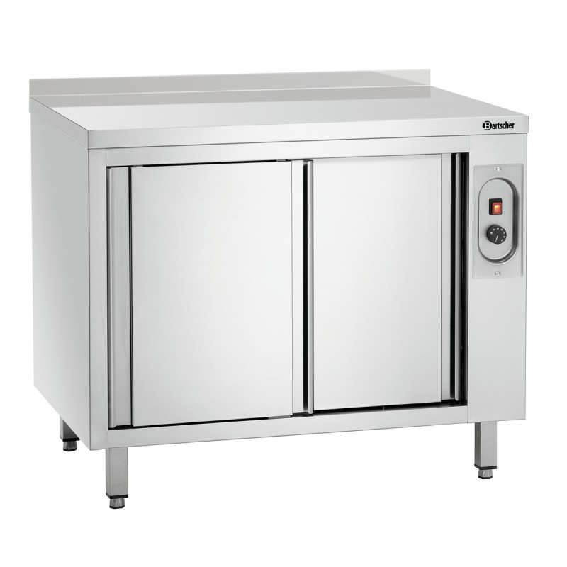 Armoire chauffante inox, 2 kW, dimensions 1000x700x850 mm.