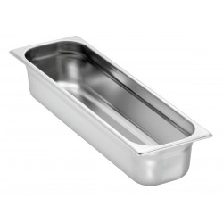 Bac GN en acier inoxydable, 6L, norme EN 631. Dim : 530 X 162 X 100 mm