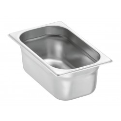 Bac GN inox 18/10, 2,80 L, 265x162x100 mm.