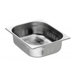 Bac GN perforé en acier inoxydable, 325x265x100 mm.
