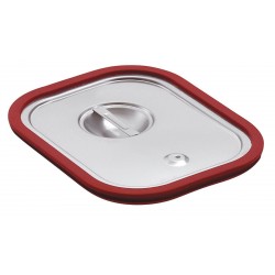 Couvercle 1/2GN en acier inoxydable, 325x265x20 mm.