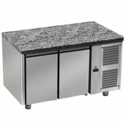 Table réfrigérée (0+10°C) - Dessus Granit - 1 porte + 2 tiroirs