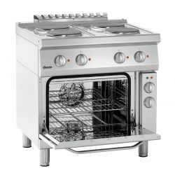 Plan de cuisson électrique, 700x800x850 mm, 4 plaques.