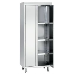 Armoire haute en acier inoxydable, dimensions 800x600x2000 mm.