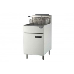 Friteuse 1 cuve haut rendement : 75kg frites/h - GAZ -  Dim :   535x765x1128 mm