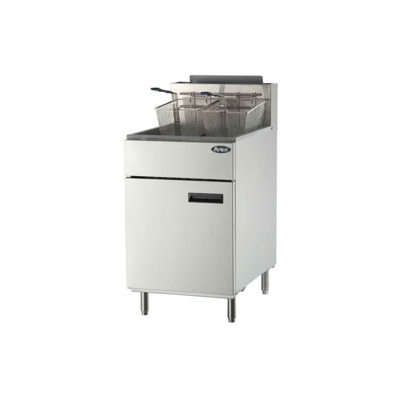 Friteuse 1 cuve haut rendement : 75kg frites/h - GAZ - Dim : 535x765x1128 mm Friteuse 1 cuve haut rendement : 75kg frites/h - GAZ - Dim : 535x765x1128 mm