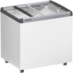 Conservateur glaces, couvercles vitrés, 220L