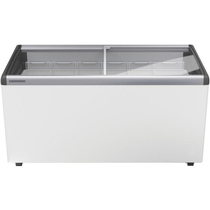 Conservateur glaces, couvercles vitrés inclinés, 417L