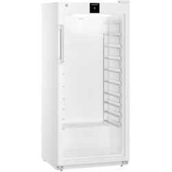 Armoire positive 600x400, blanche, porte vitrée, 533L