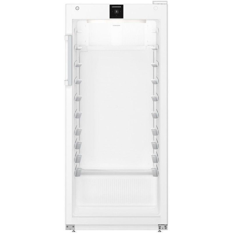 Armoire positive 600x400, blanche, porte vitrée, 533L