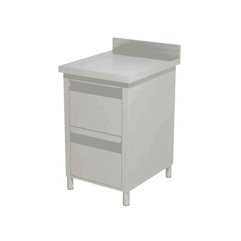 Meuble 2 tiroirs adossé Dim : 50 x 60 x 85 cm Meuble 2 tiroirs adossé Dim : 50 x 60 x 85 cm