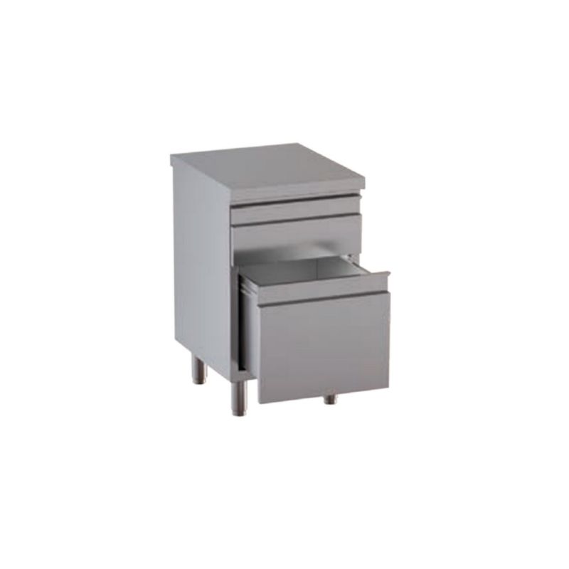 Meuble 2 tiroirs (1 grand 1 petit) centrale Dim : 50 x 60 x 85 cm Meuble 2 tiroirs (1 grand 1 petit) centrale Dim : 50 x 60 x 85 cm