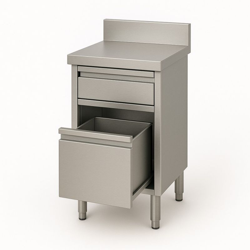 Meuble 2 tiroirs (1 grand 1 petit) adossé Dim : 50 x 60 x 85 cm Meuble 2 tiroirs (1 grand 1 petit) adossé Dim : 50 x 60 x 85 cm