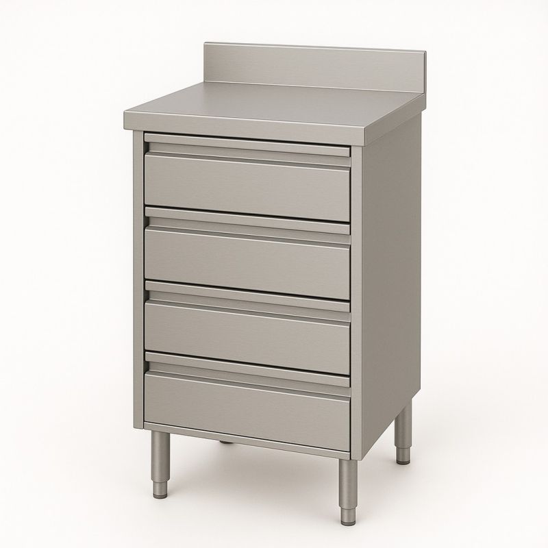 Meuble 4 tiroirs adossé Dim : 50 x 60 x 85 cm Meuble 4 tiroirs adossé Dim : 50 x 60 x 85 cm