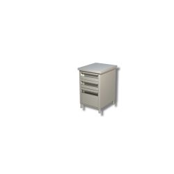 Meuble 3 tiroirs (2 petit 1 grand) centrale Dim : 50 x 60 x 85 cm