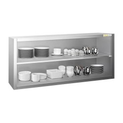 Placard mural inox ouvert -...