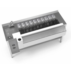 Meuble cocktail inox avec...