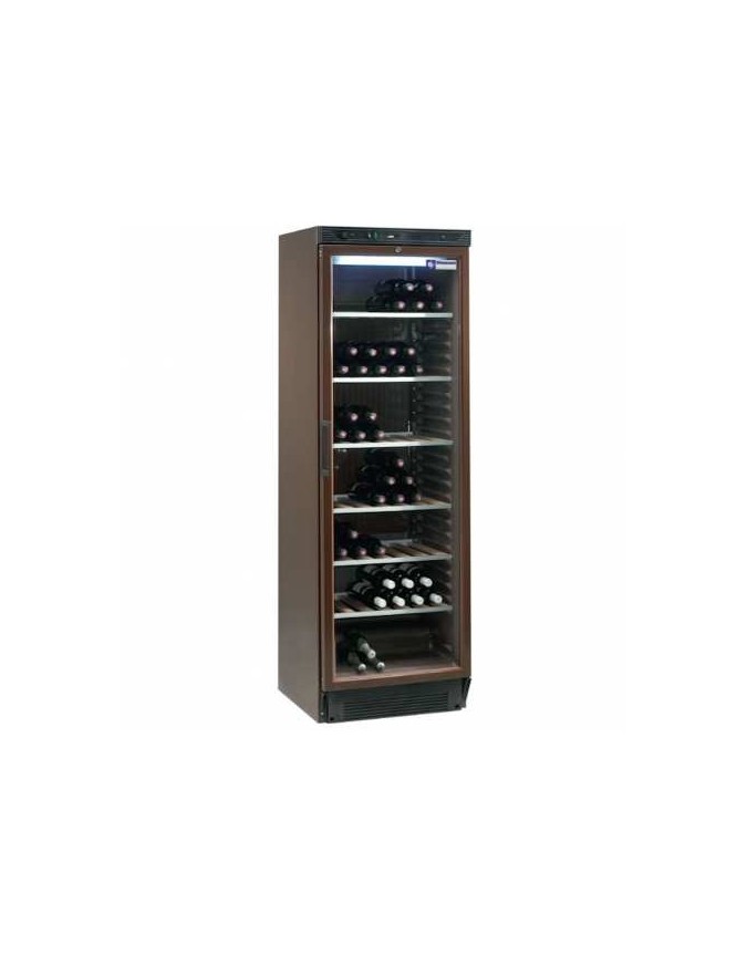 Armoire vitrée cave à vins 1 porte 380 litres Capacité 90 bouteilles CHRMASTER