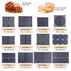 Gaufrier professionnel Krampouz électrique tournant Petit modèle 4 x 6 Liège