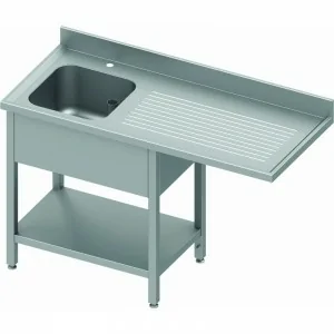 Plonge inox Prof. 800 Passage Lave-Vaisselle