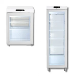 Armoire réfrigérée compacte 1 porte vitrée blanche